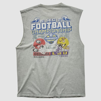 LSU Tigers Champion 2011 Tank - Heather Gray - XL by Fanatics Real Vintage
