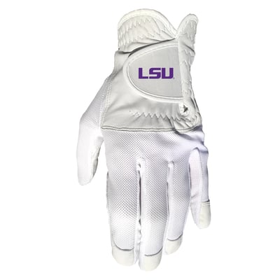 LSU Tigers Cool Mesh Cabretta Leather Golf Glove