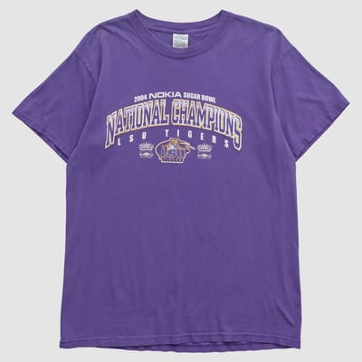 LSU Tigers Delta 2004 T-shirt - Purple - M by Fanatics Real Vintage