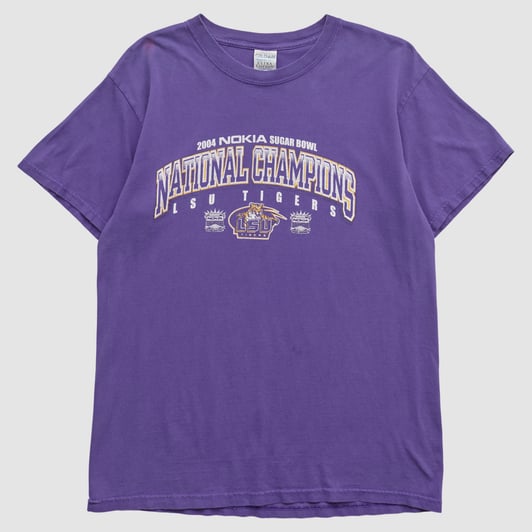 LSU Tigers Delta 2004 T-shirt - Purple - M by Fanatics Real Vintage