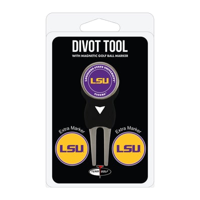 LSU Tigers Golf Divot Tool Pack with 3 Magnetic Markers