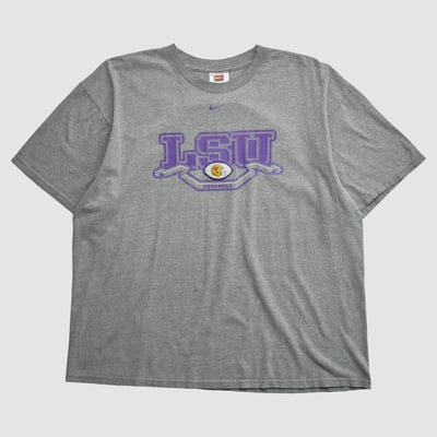 LSU Tigers Nike 2000s T-shirt - Heather Gray - 2XL by Fanatics Real Vintage