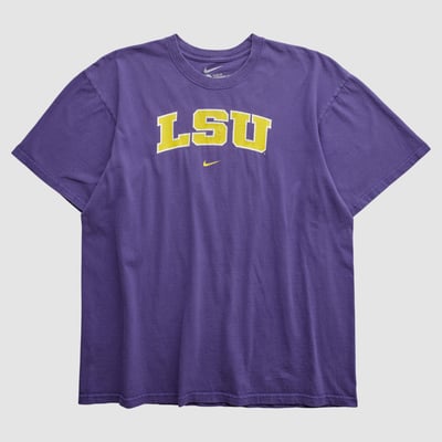 LSU Tigers Nike 2000s T-shirt - Purple - M by Fanatics Real Vintage