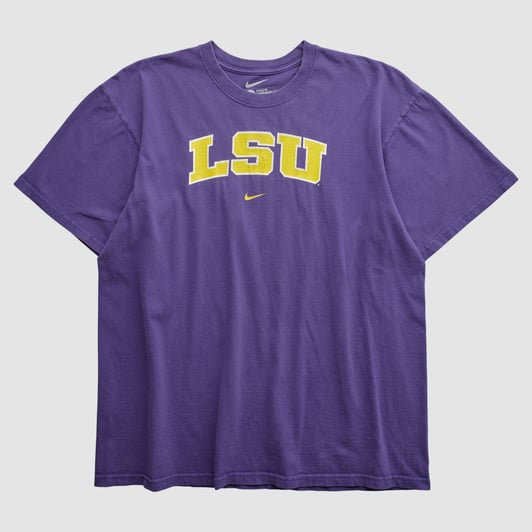 LSU Tigers Nike 2000s T-shirt - Purple - M by Fanatics Real Vintage