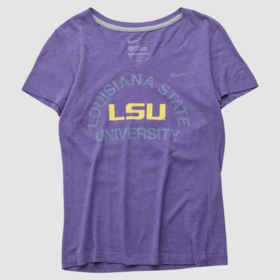 LSU Tigers Nike 2010s T-shirt - Purple - L by Fanatics Real Vintage
