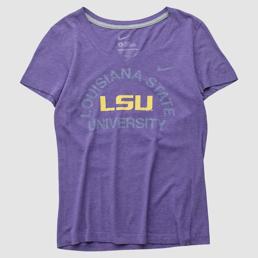 LSU Tigers Nike 2010s T-shirt - Purple - L by Fanatics Real Vintage