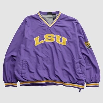 LSU Tigers Team Athletics 2010s Pullover Jacket - Purple - XL by Fanatics Real Vintage