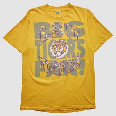 LSU Tigers Tultex 2000s T-shirt - Yellow - S by Fanatics Real Vintage