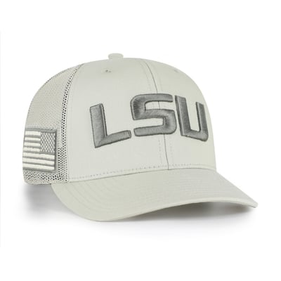 LSU Tigers '47 Operation Hat Trick Adjustable Trucker Hat - Stone