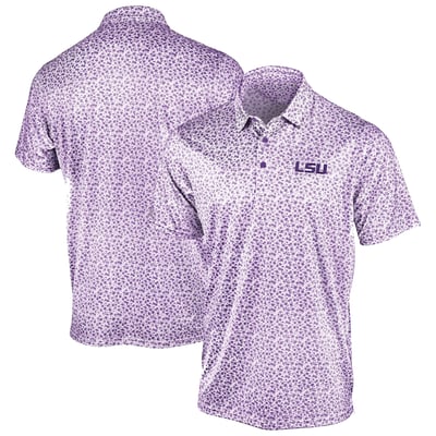 LSU Tigers Antigua Flourish Polo - Purple