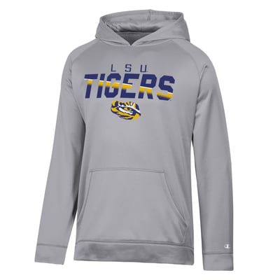 LSU Tigers Champion Dash Fleece Hoodie - Gray