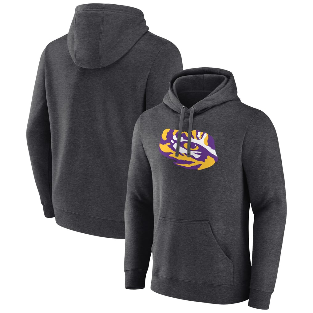 LSU Tigers Logo Pullover Hoodie - Charcoal