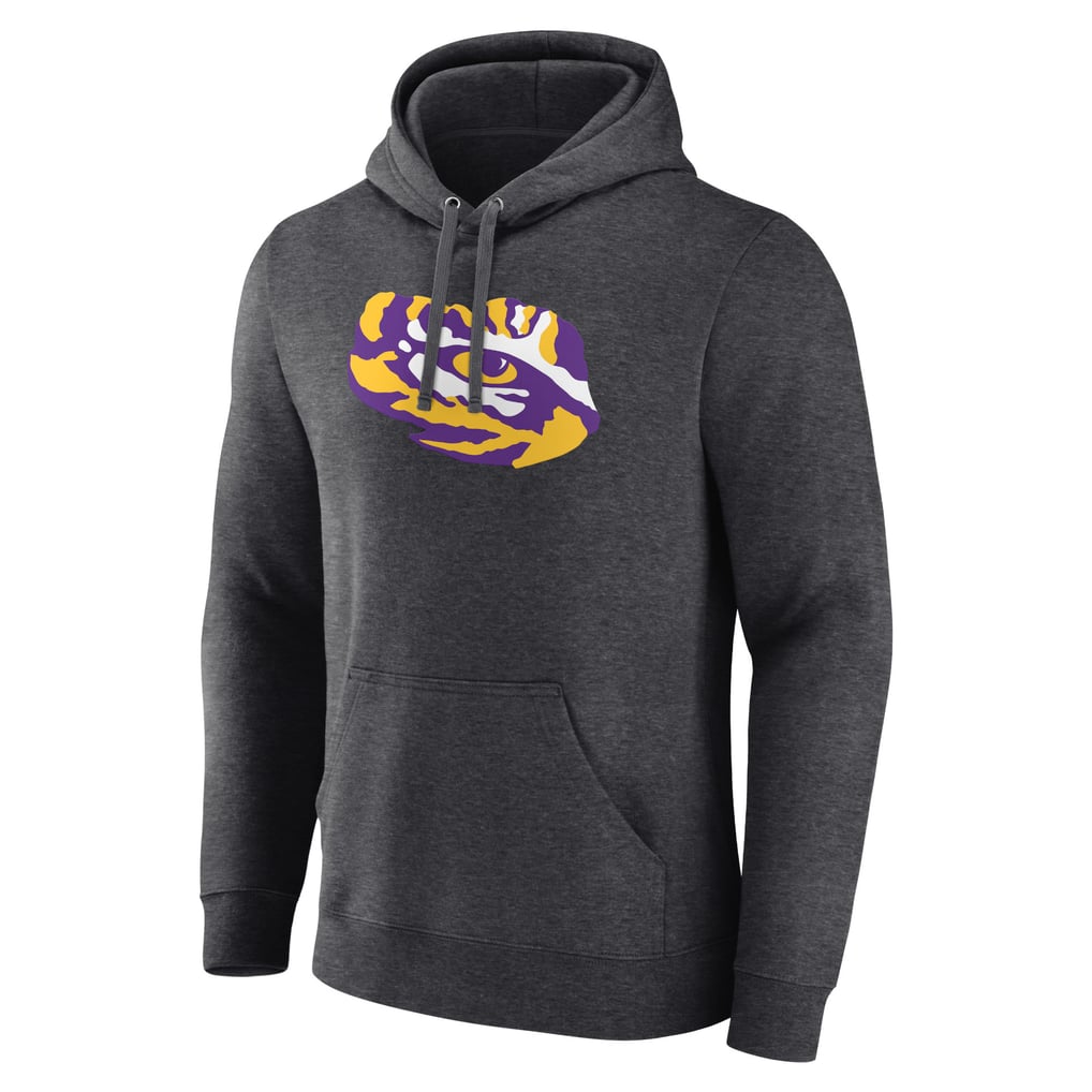 LSU Tigers Logo Pullover Hoodie - Charcoal