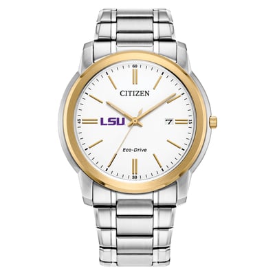 LSU Tigers Citizen Watch Eco-Drive Two-Tone Steel Watch