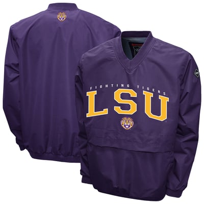 LSU Tigers Franchise Club Windshell V-Neck Jacket - Purple