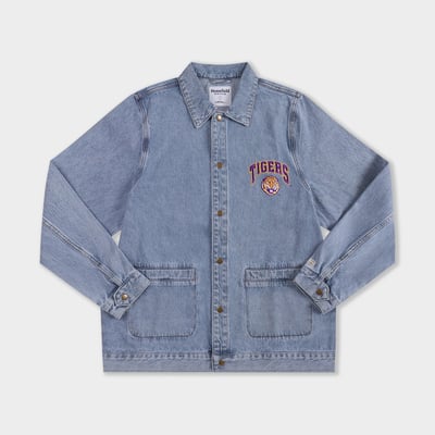 LSU Tigers Homefield Denim Button-Up Jacket - Denim