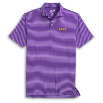  LSU Tigers johnnie-O Beau Striped Polo - Purple