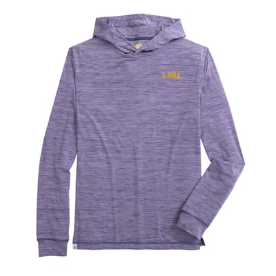  LSU Tigers johnnie-O Talon Long Sleeve Hooded T-Shirt - Purple