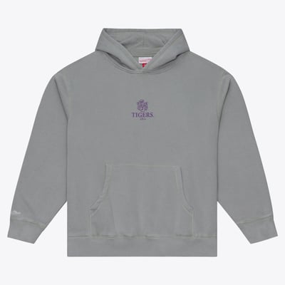 LSU Tigers Mitchell & Ness Core Icon Fleece Hoodie - Gray