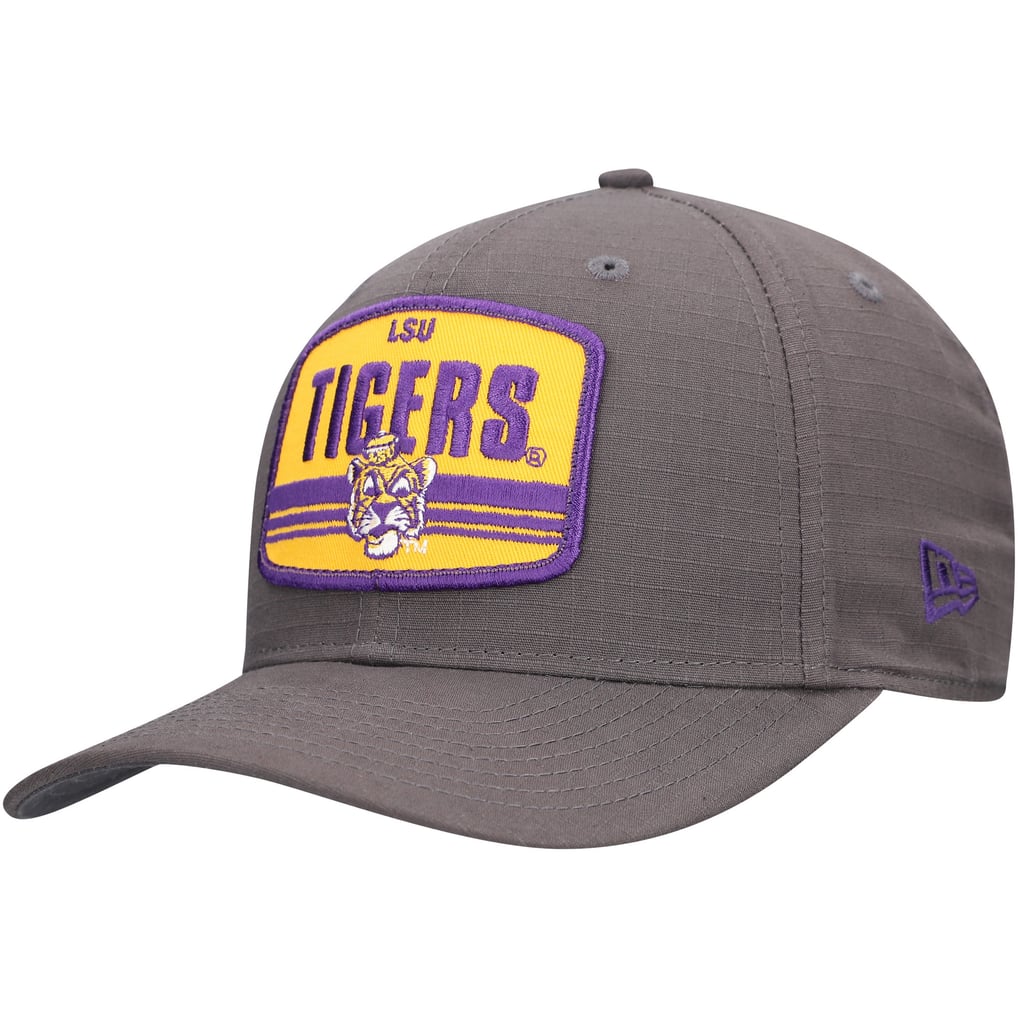 LSU Tigers New Era Team Elevated 9SEVENTY Stretch-Snap Adjustable Hat - Charcoal