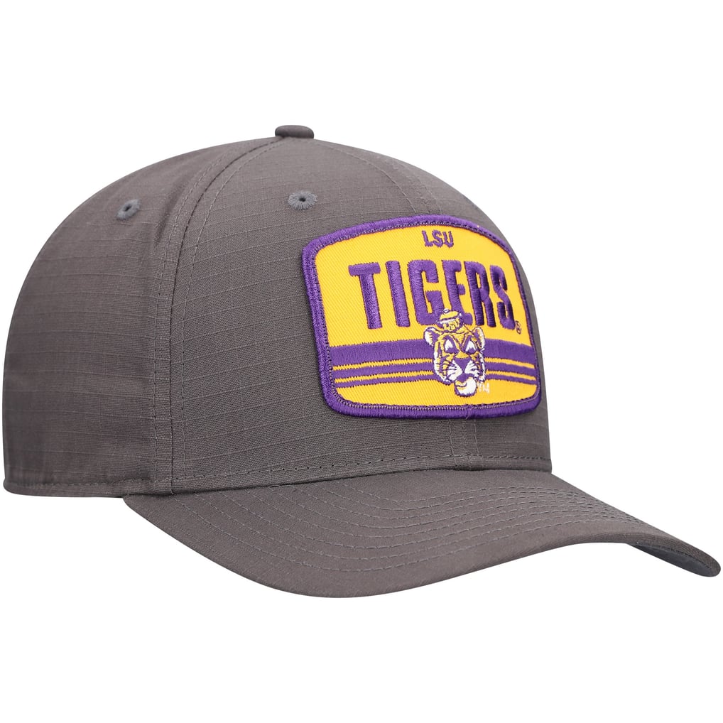 LSU Tigers New Era Team Elevated 9SEVENTY Stretch-Snap Adjustable Hat - Charcoal