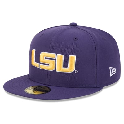LSU Tigers New Era Core 59FIFTY Fitted Hat - Purple