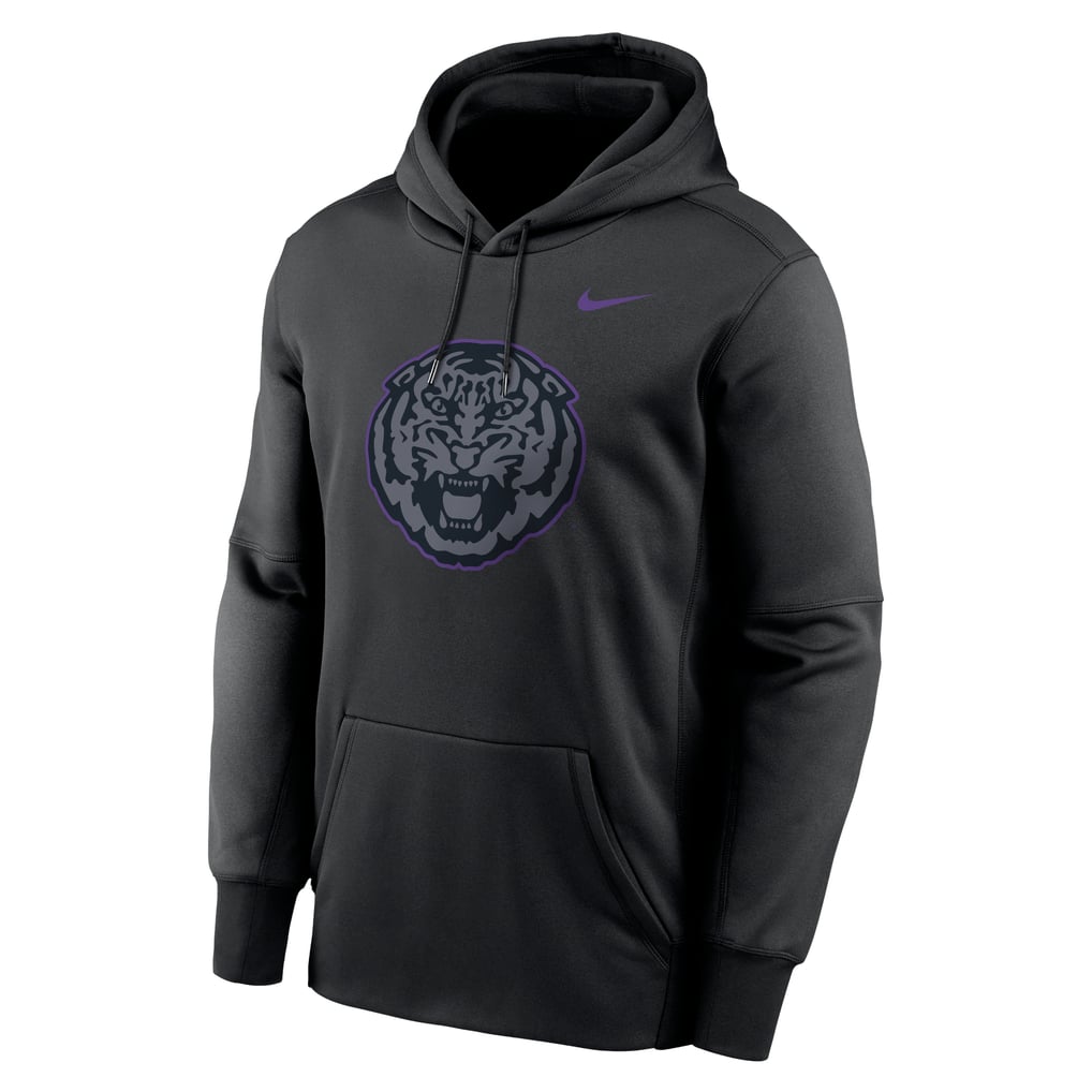 LSU Tigers Nike Color Pop Performance Fleece Pullover Hoodie - Black