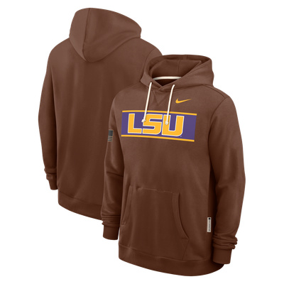 LSU Tigers Nike 2026 Military Appreciation Sideline Standard Issue Dri-FIT Hoodie - Brown