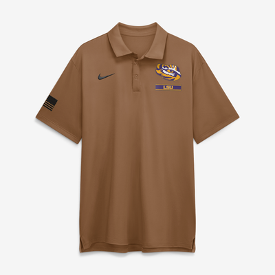 LSU Tigers Nike 2026 Military Appreciation Tour Polo - Brown