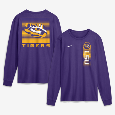  LSU Tigers Nike Primetime Long Sleeve T-Shirt - Purple
