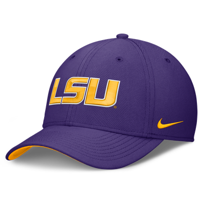  LSU Tigers Nike Primetime Team Rise Flex Hat - Purple