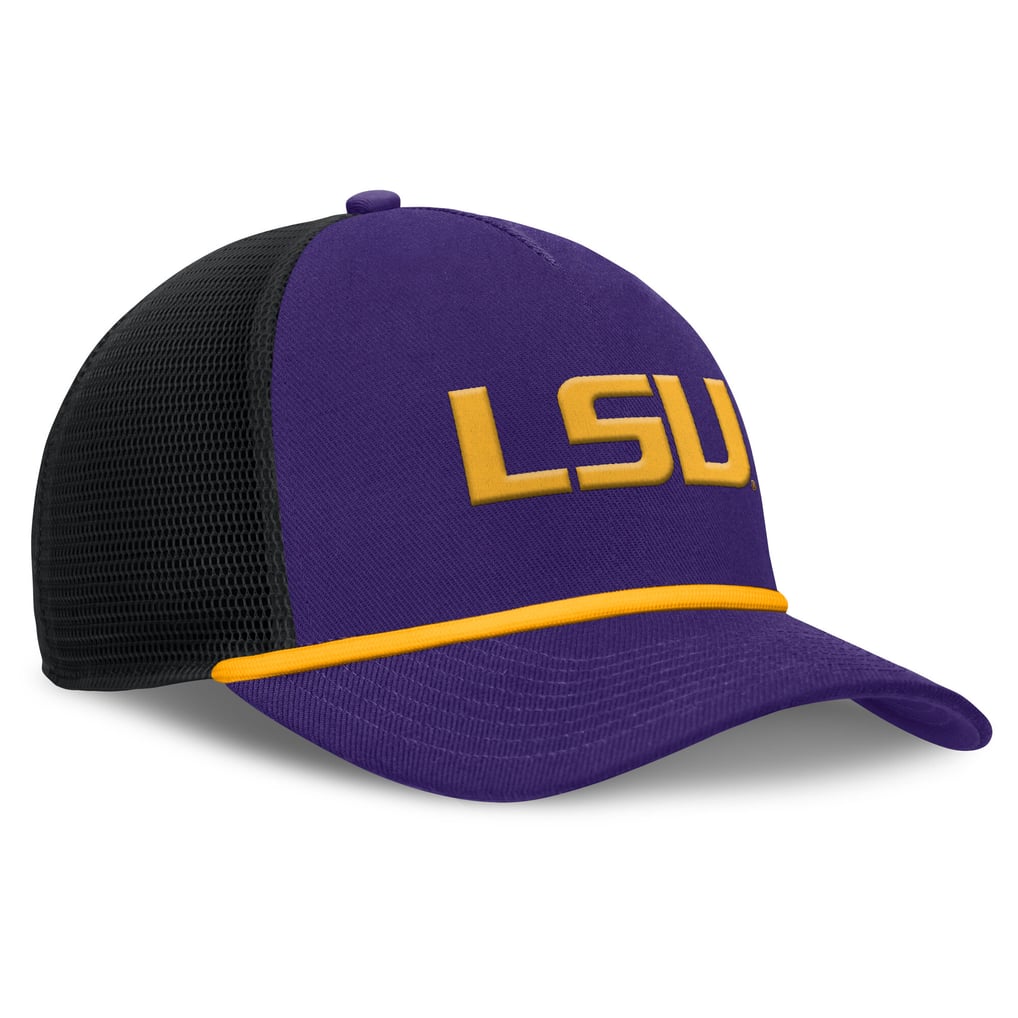 LSU Tigers Nike Rise Primetime Trucker Adjustable Hat - Purple