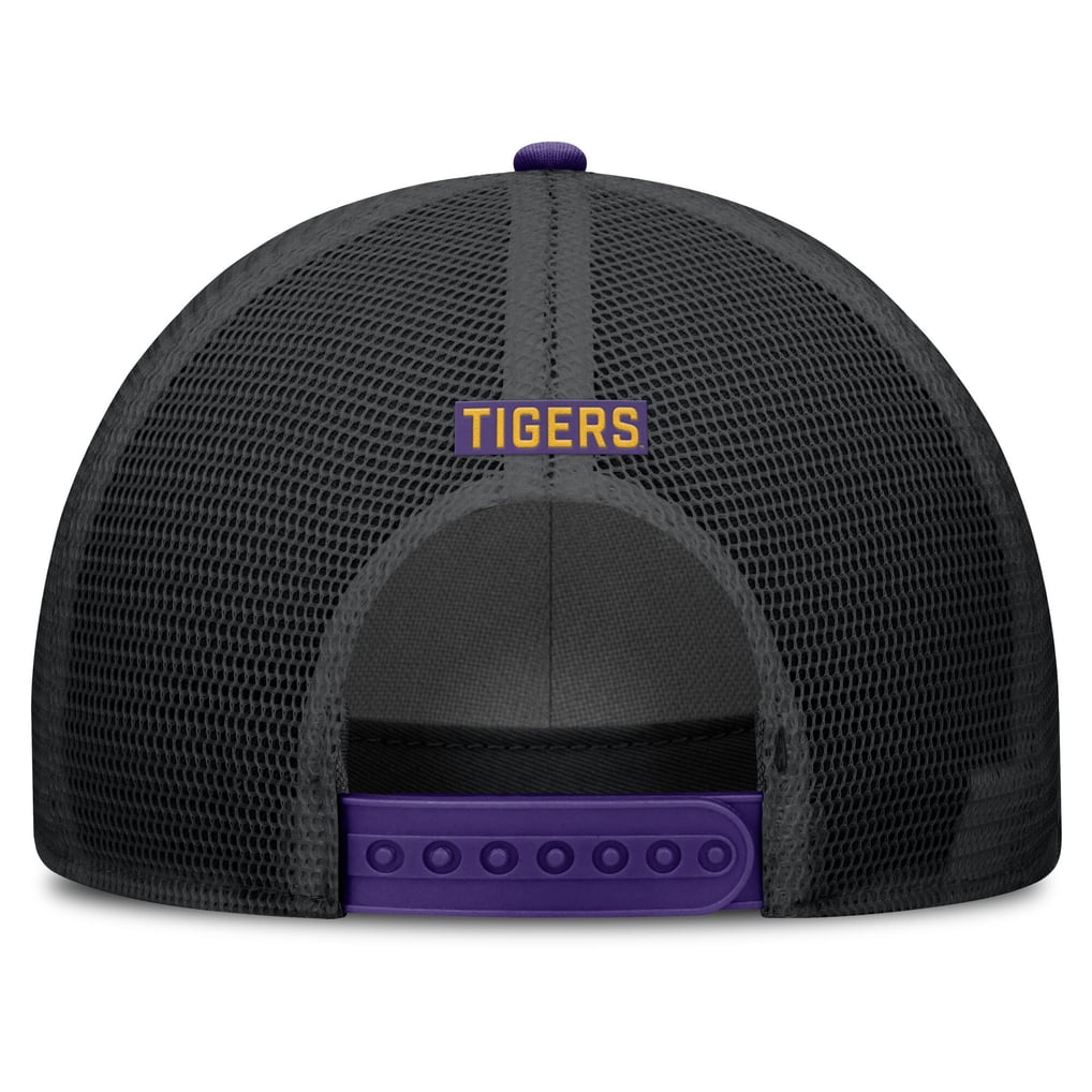 LSU Tigers Nike Rise Primetime Trucker Adjustable Hat - Purple