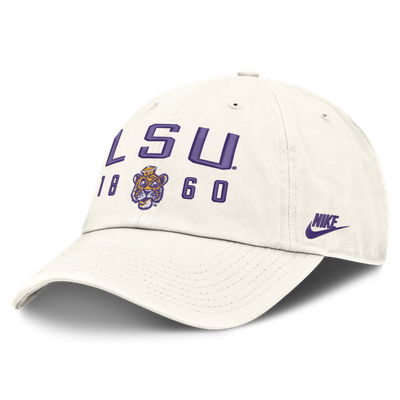 LSU Tigers Nike Legacy Letter & Location Club Adjustable Hat - White