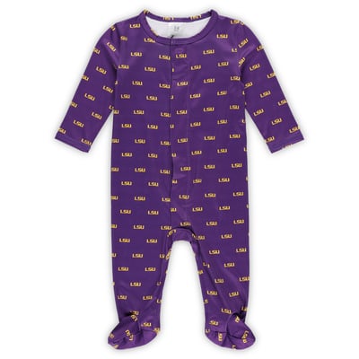 LSU Tigers ZooZatz Newborn & Infant Magnetic Closure Sleeper - Purple