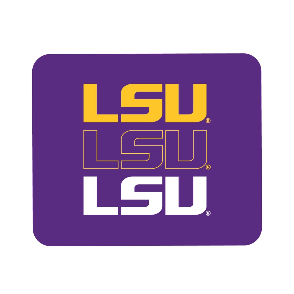 LSU Tigers Wordmark Logo Mouse Pad - Purple