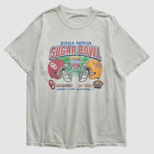 Sugar Bowl 2004 T-shirt - White - M by Fanatics Real Vintage