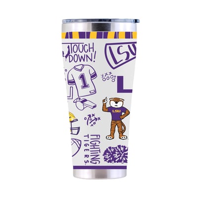 LSU Tigers The Memory Company 30oz. Sketchpad Stainless Steel Tumbler