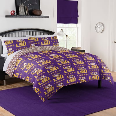 LSU Tigers The Northwest Company 5-Piece Full Bed in a Bag Set