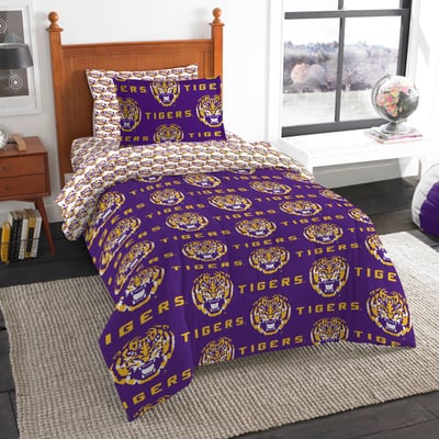 LSU Tigers The Northwest Group Five-Piece Twin Bed in a Bag Set