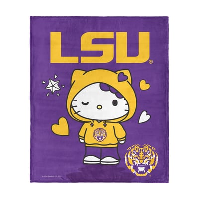 LSU Tigers The Northwest Group Hello Kitty 46" x 60" Silk Touch Throw Blanket