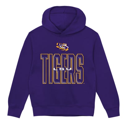 LSU Tigers Outerstuff Toddler Field General Fleece Hoodie - Purple