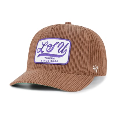 LSU Tigers '47 Unisex Corduroy Patch Hitch Adjustable Hat - Brown