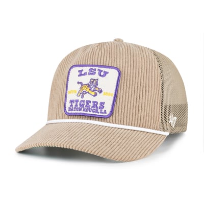 LSU Tigers '47 Unisex Cordlandia Hitch Adjustable Hat - Khaki
