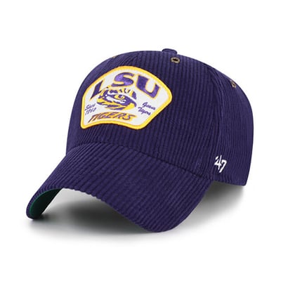 LSU Tigers '47 Unisex Accordia Corduroy MVP Adjustable Hat - Purple