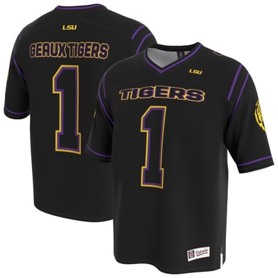 LSU Tigers GameDay Greats Unisex Lightweight Football Fashion Jersey - Black