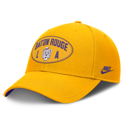  LSU Tigers Nike Unisex Legacy Letter & Location Rise Adjustable Hat - Gold