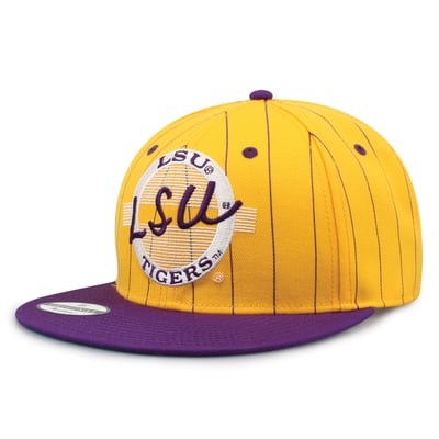 LSU Tigers The Game Unisex '90 Pinstripe Snapback Hat - Gold/Purple