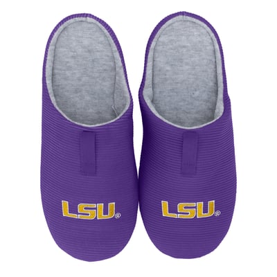 LSU Tigers ZooZatz Unisex Ribbed Slide Slippers