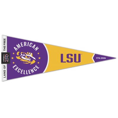 LSU Tigers WinCraft 12" x 30" America 250 Premium Pennant